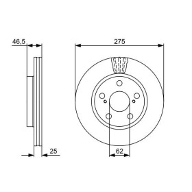 BOSCH Brzdový kotouč větraný Ø275mm 0 986 479 428_thumb5