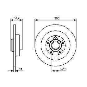 BOSCH Brzdový kotouč plný Ø300mm 0 986 479 446_thumb5