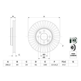 BOSCH Brzdový kotouč větraný Ø280.3mm 0 986 478 590_thumb5