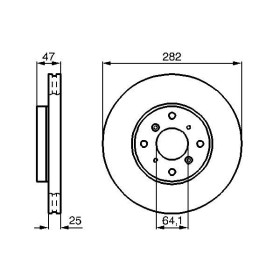 BOSCH Brzdový kotouč větraný Ø282mm 0 986 478 982_thumb5