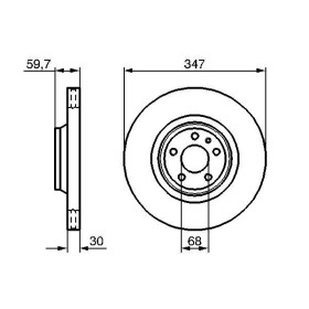 BOSCH Brzdový kotouč větraný Ø347mm 0 986 479 260_thumb5