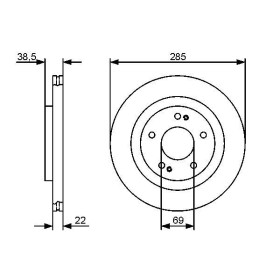 BOSCH Brzdový kotouč větraný Ø285mm 0 986 479 470_thumb5