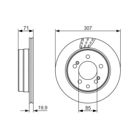 BOSCH Brzdový kotouč větraný Ø307mm 0 986 479 665_thumb5