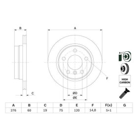 BOSCH Brzdový kotouč větraný Ø276mm 0 986 478 642_thumb5