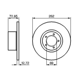 BOSCH Brzdový kotouč plný Ø262mm 0 986 478 077_thumb3