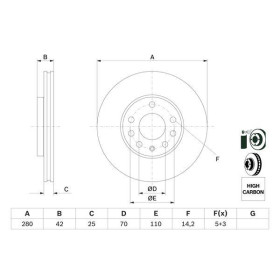 BOSCH Brzdový kotouč větraný Ø280mm 0 986 478 883_thumb5