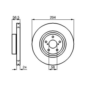 BOSCH Brzdový kotouč větraný Ø293,5mm 0 986 478 977_thumb5