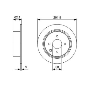 BOSCH Brzdový kotouč plný Ø291,8mm 0 986 479 D18_thumb5