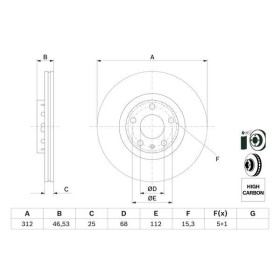 BOSCH Brzdový kotouč větraný Ø312mm 0 986 479 057_thumb5