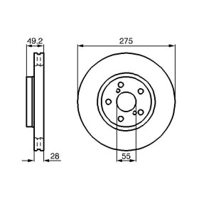 BOSCH Brzdový kotouč větraný Ø275mm 0 986 478 583_thumb5