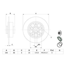 BOSCH Brzdový kotouč plný Ø260mm 0 986 479 C87_thumb5