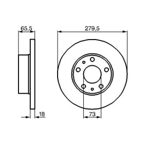 BOSCH Brzdový kotouč plný Ø280mm 0 986 478 843_thumb5