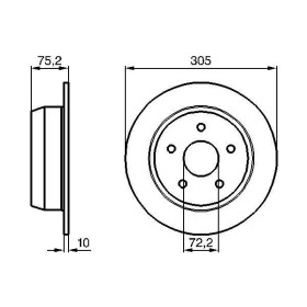 BOSCH Brzdový kotouč plný Ø305mm 0 986 478 771_thumb5