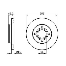 BOSCH Brzdový kotouč větraný Ø256mm 0 986 478 018_thumb5