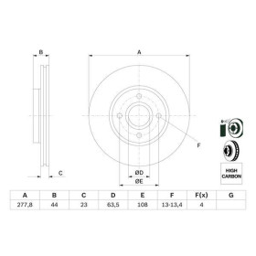 BOSCH Brzdový kotouč větraný Ø278mm 0 986 479 659_thumb5