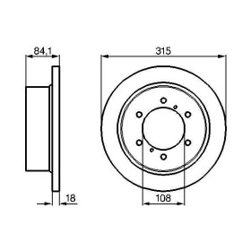 BOSCH Brzdový kotouč plný Ø315mm 0 986 478 713_thumb5