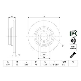 BOSCH Brzdový kotouč větraný Ø330mm 0 986 479 215_thumb5