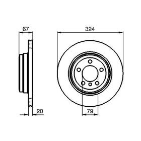 BOSCH Brzdový kotouč větraný Ø324mm 0 986 479 004_thumb5