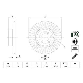 BOSCH Brzdový kotouč větraný Ø328mm 0 986 479 771_thumb5