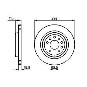 BOSCH Brzdový kotouč větraný Ø292mm 0 986 479 142_thumb5