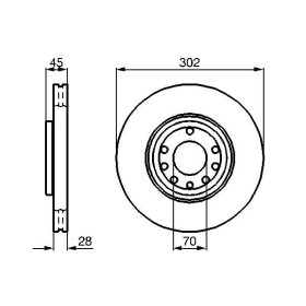 BOSCH Brzdový kotouč větraný Ø302mm 0 986 479 076_thumb5