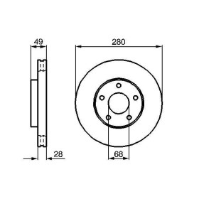 BOSCH Brzdový kotouč větraný Ø280mm 0 986 479 B61_thumb5