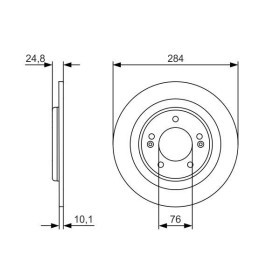 BOSCH Brzdový kotouč plný Ø284mm 0 986 479 A13_thumb5