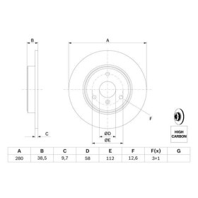 BOSCH Brzdový kotouč plný Ø280mm 0 986 479 305_thumb5