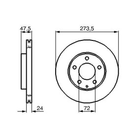 BOSCH Brzdový kotouč větraný Ø273,5mm 0 986 479 034_thumb5