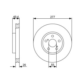 BOSCH Brzdový kotouč větraný Ø277mm 0 986 479 340_thumb5