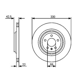 BOSCH Brzdový kotouč větraný Ø330mm 0 986 479 457_thumb5