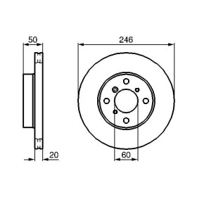 BOSCH Brzdový kotouč větraný Ø246mm 0 986 478 841_thumb5