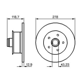 BOSCH Brzdový kotouč plný Ø278mm 0 986 478 136_thumb5