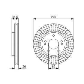 BOSCH Brzdový kotouč větraný Ø276mm 0 986 479 604_thumb5