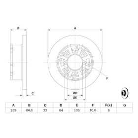 BOSCH Brzdový kotouč plný Ø289mm 0 986 478 886_thumb5