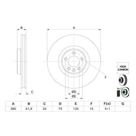 BOSCH Brzdový kotouč větraný Ø380mm 0 986 479 B18_thumb5