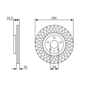 BOSCH Brzdový kotouč větraný Ø284mm 0 986 479 558_thumb5