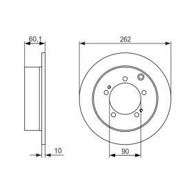 BOSCH Brzdový kotouč plný Ø262mm 0 986 479 603_thumb5