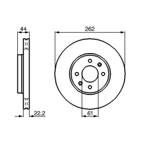 BOSCH Brzdový kotouč větraný Ø262mm 0 986 478 598_thumb5