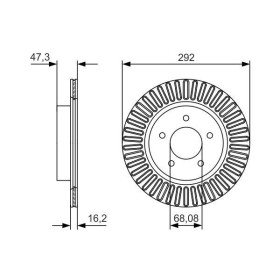 BOSCH Brzdový kotouč větraný Ø292mm 0 986 479 D20_thumb5