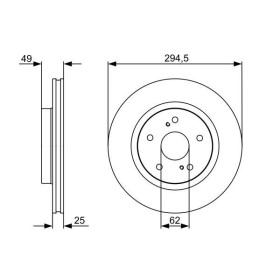 BOSCH Brzdový kotouč větraný Ø294mm 0 986 479 559_thumb5