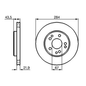 BOSCH Brzdový kotouč větraný Ø284mm 0 986 478 186_thumb5