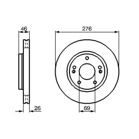 BOSCH Brzdový kotouč větraný Ø276mm 0 986 479 124_thumb5