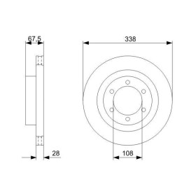 BOSCH Brzdový kotouč větraný Ø337,8mm 0 986 479 304_thumb5