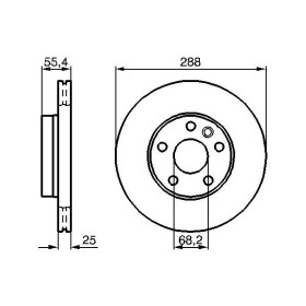 BOSCH Brzdový kotouč větraný Ø288mm 0 986 479 B57_thumb5