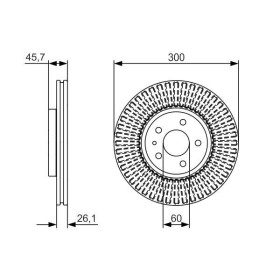 BOSCH Brzdový kotouč větraný Ø300mm 0 986 479 666_thumb5