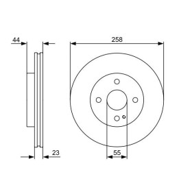 BOSCH Brzdový kotouč větraný Ø257,9mm 0 986 479 541_thumb5