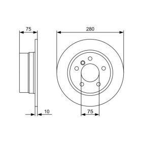 BOSCH Brzdový kotouč plný Ø280mm 0 986 479 494_thumb5