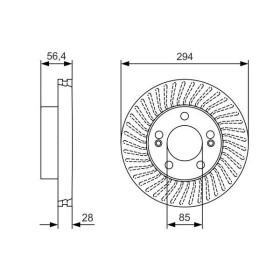 BOSCH Brzdový kotouč větraný Ø294mm 0 986 479 C31_thumb5