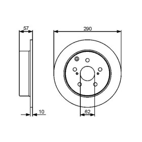 BOSCH Brzdový kotouč plný Ø290mm 0 986 479 448_thumb5